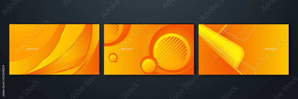 Modern orange and yellow gradient abstract background. Design for ...