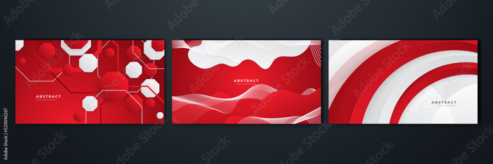 Abstract red and white geometric gradient background Abstract red and white geometric gradient background
