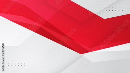 Abstract red and white geometric gradient background