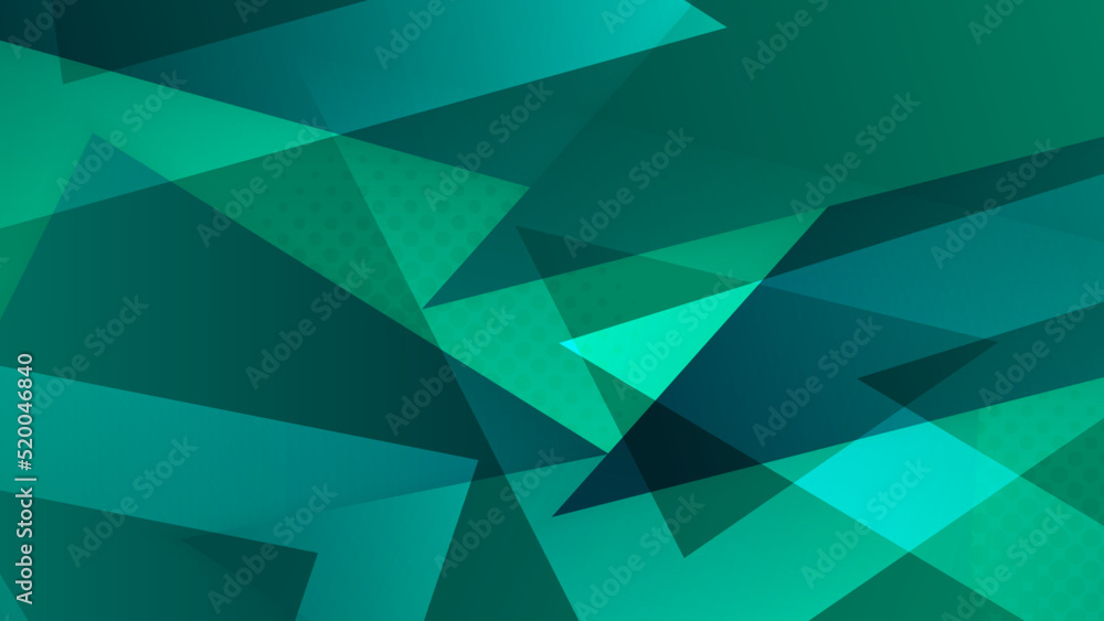 Obraz premium Modern dark green abstract geometric background wallpaper design. Design for poster, template on web, backdrop, banner, brochure, website, flyer, landing page, presentation, certificate, and webinar