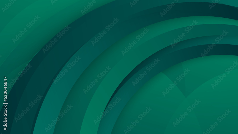 Modern dark green abstract geometric background wallpaper design. Design for poster, template on ...