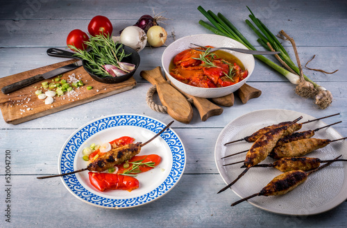 Wallpaper Mural Traditional Croatian cevap with grilled paprika Torontodigital.ca