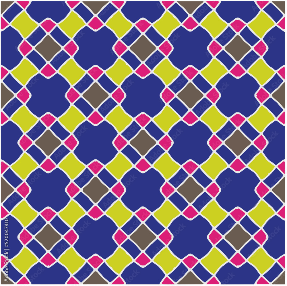 Fototapeta premium Seamless vector pattern. Background texture in geometric ornamental style.Repeat background.