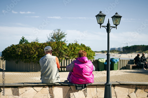 Two people on the bench