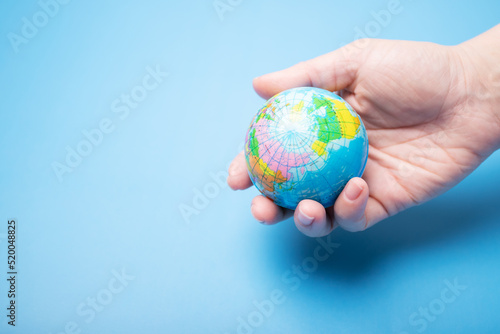 earth day, environment, ecology, globe in hand
