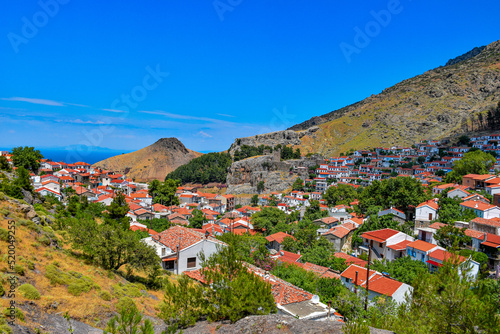 'Chora'  village at Samothrace island in Greece