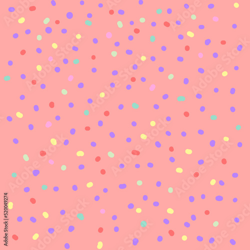 Colorful dots pattern background. Cute with neon pastel color