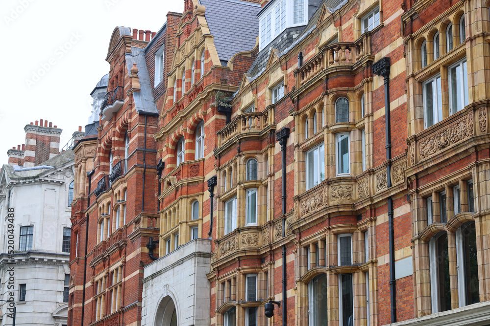 Fototapeta premium Typical buildings of the Chelsea district in London