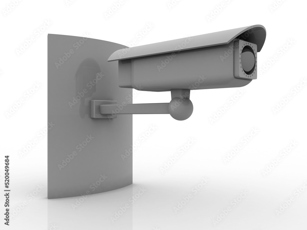 3d rendering Surveillance CCTV Security Camera 3d rendering Surveillance CCTV Security Camera