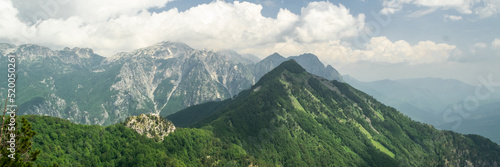 Scenic nature view of Albanian nature. Alpin environment background  traveling concept