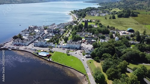 Inverary Village from the air photo