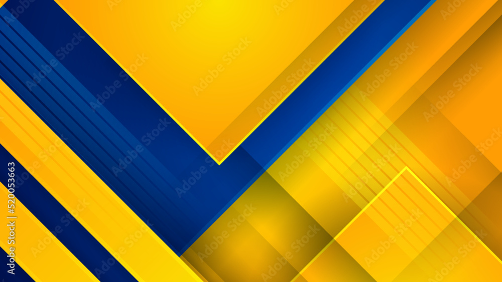 Abstract blue and yellow background. Design for poster, template on web, backdrop, banner, brochure, website, flyer, landing page, presentation, certificate, and webinar Abstract blue and yellow background. Design for poster, template on web, backdrop, banner, brochure, website, flyer, landing page, presentation, certificate, and webinar