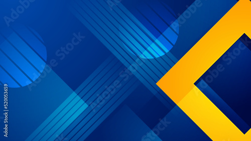 Abstract blue and yellow background. Design for poster  template on web  backdrop  banner  brochure  website  flyer  landing page  presentation  certificate  and webinar