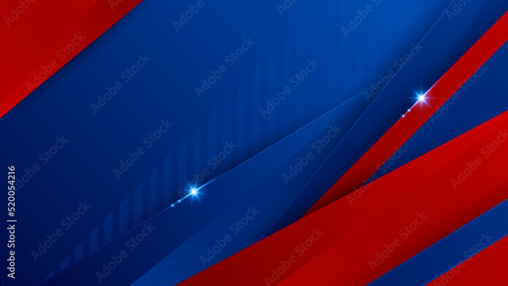 Fototapeta premium Abstract blue and red background