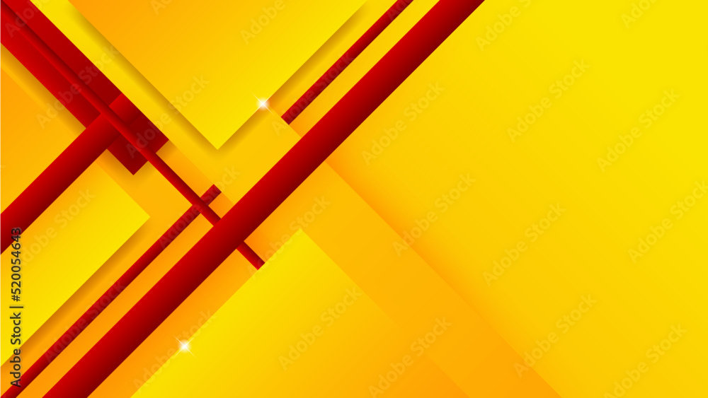 Abstract red and yellow background. Design for poster, template on web
