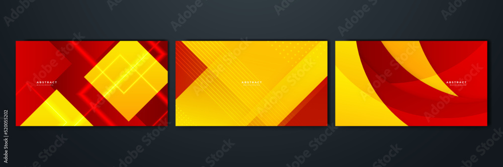 Abstract red and yellow background. Design for poster, template on web, backdrop, banner, brochure, website, flyer, landing page, presentation, certificate, and webinar Abstract red and yellow background. Design for poster, template on web, backdrop, banner, brochure, website, flyer, landing page, presentation, certificate, and webinar
