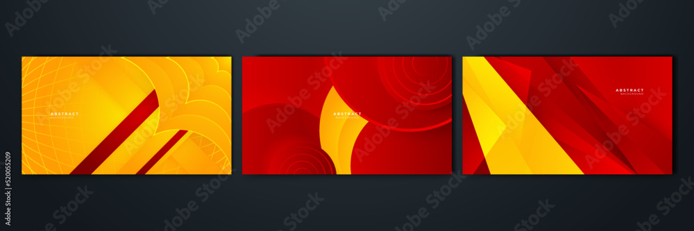 Abstract red and yellow background. Design for poster, template on web ...