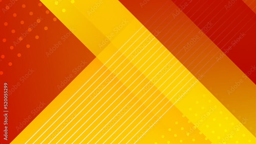 Abstract red and yellow background. Design for poster, template on web ...