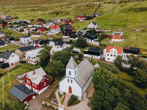 the Kvívík Village in the Faroe Islands photo