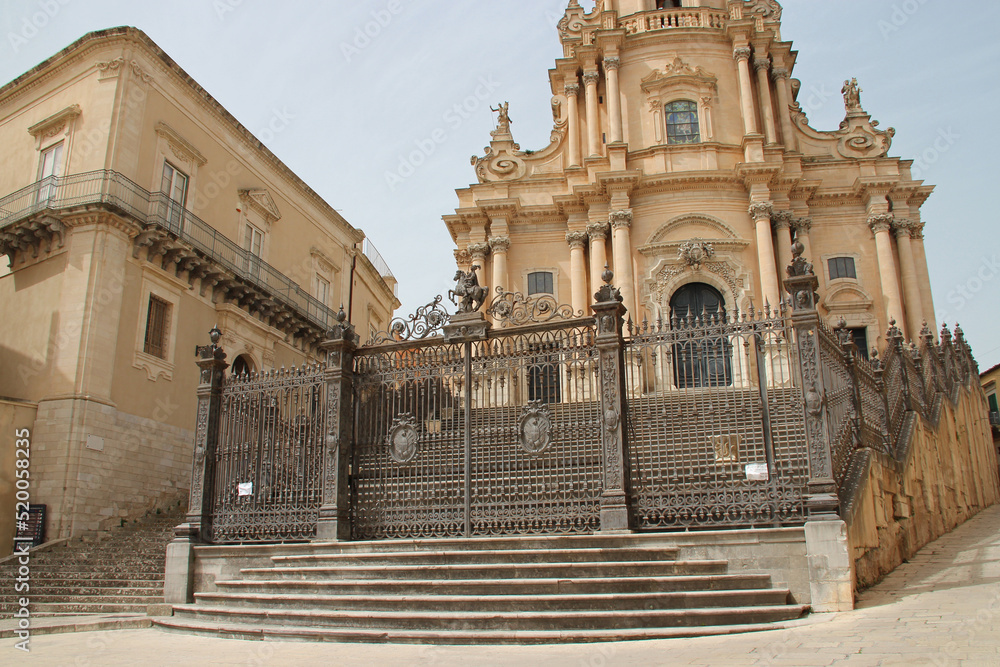st george cathedral in ragusa in sicily (italy)