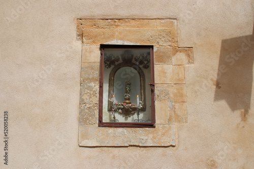 outdoor altar in ragusa in sicily (italy)