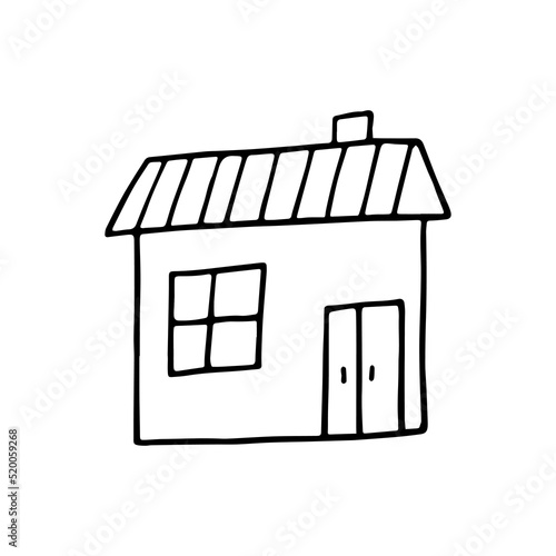 house in doodle style