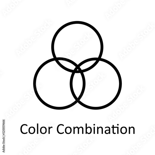 Color Combination  vector Outline Icon Design illustration on White background. EPS 10 File 