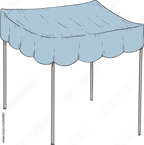 Roof fabric hand draw