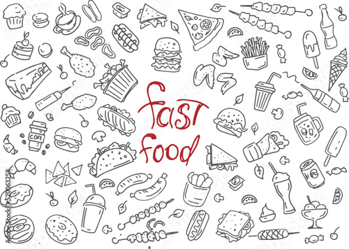 fast food pattern 