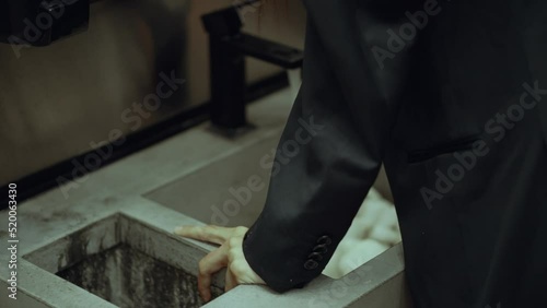 the girl at the sink