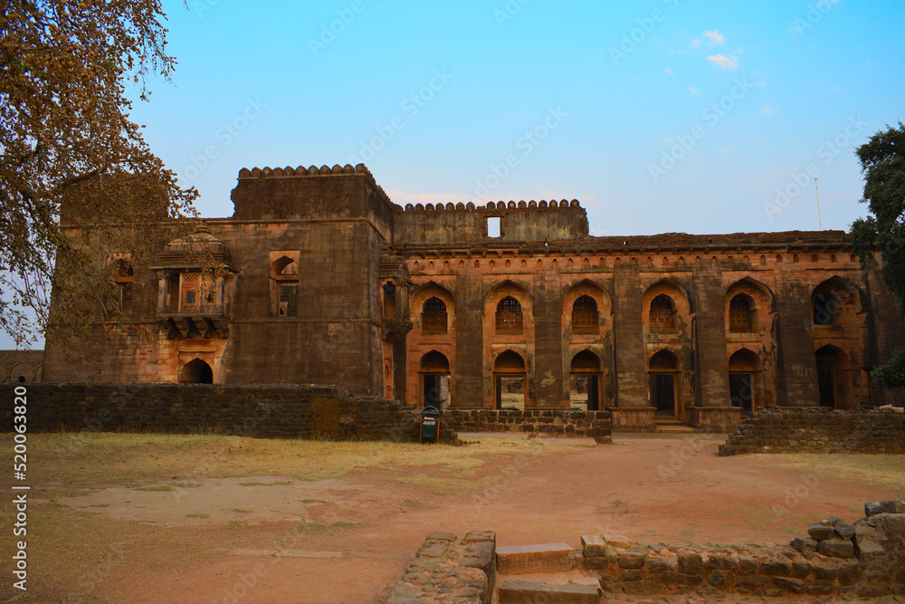 Hindola Mahal in Mandu, Madhya Pradesh, India