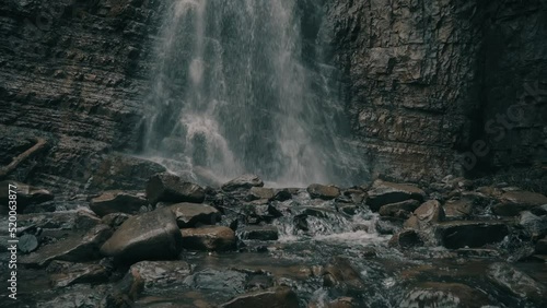 beautiful waterfall in the forest