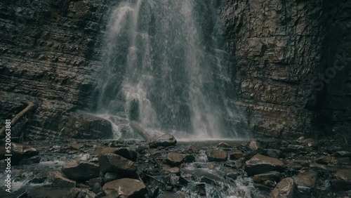 beautiful waterfall in the forest