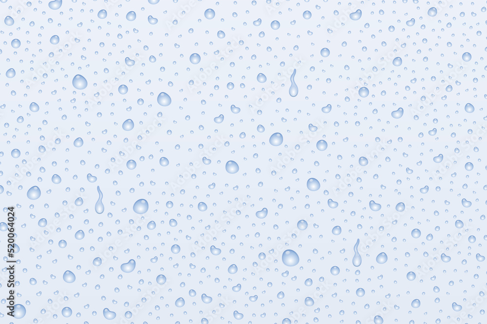 Realistic water droplets on glass Realistic water droplets on glass