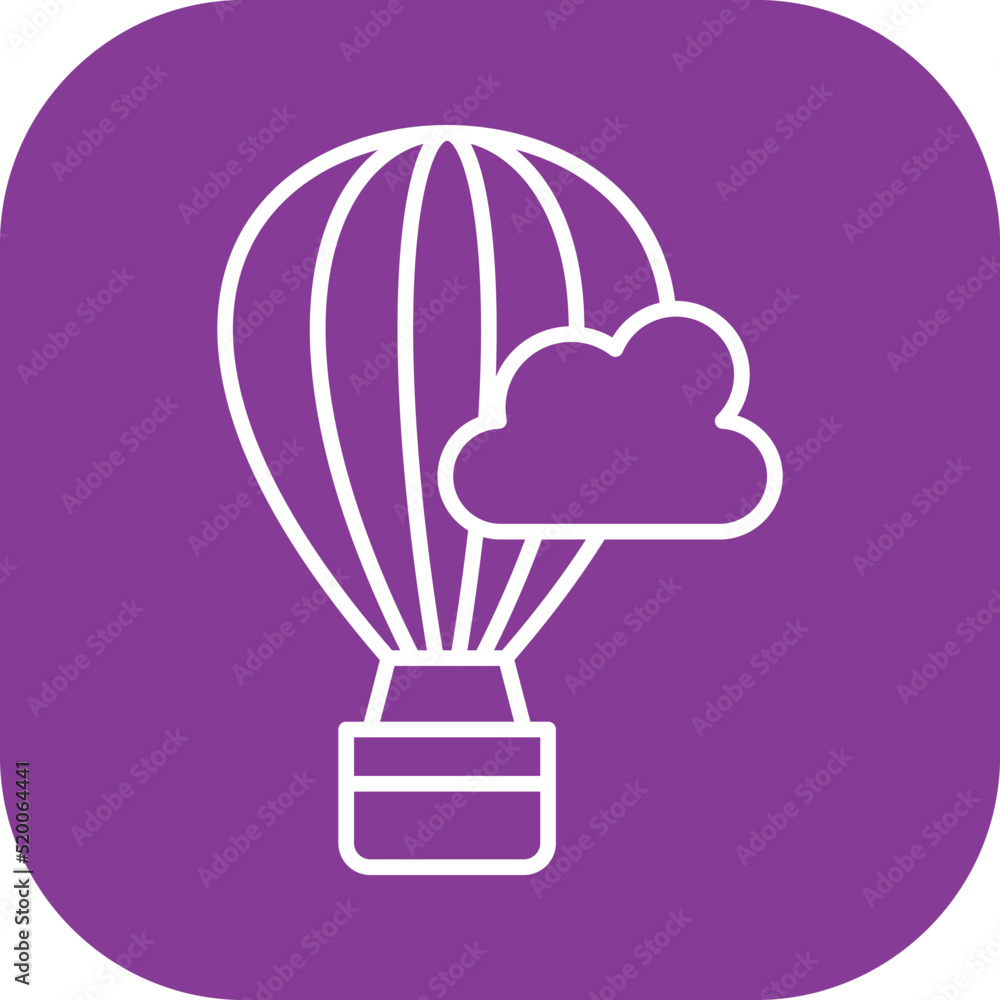 Hot Air Baloon Icon Hot Air Baloon Icon