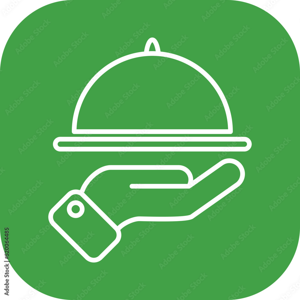 Fototapeta premium Waiter Icon