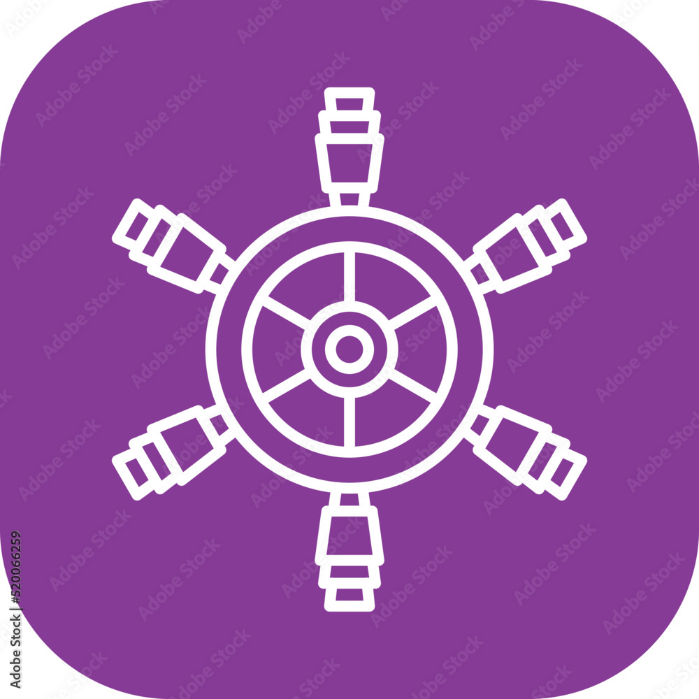 Ship Wheel Icon Ship Wheel Icon