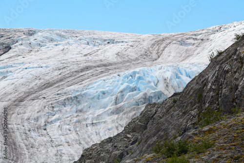 Exit Glacier is part of the Harding Icefield in Alaska’s Kenai Mountains of and one of Kenai Fjords National Park's major attractions. It is one of the most accessible valley glaciers in Alaska and is