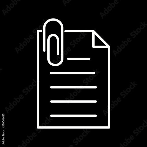 Unique Attachment Vector Icon