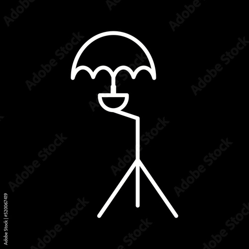 Unique Umbrella Stand Vector Icon