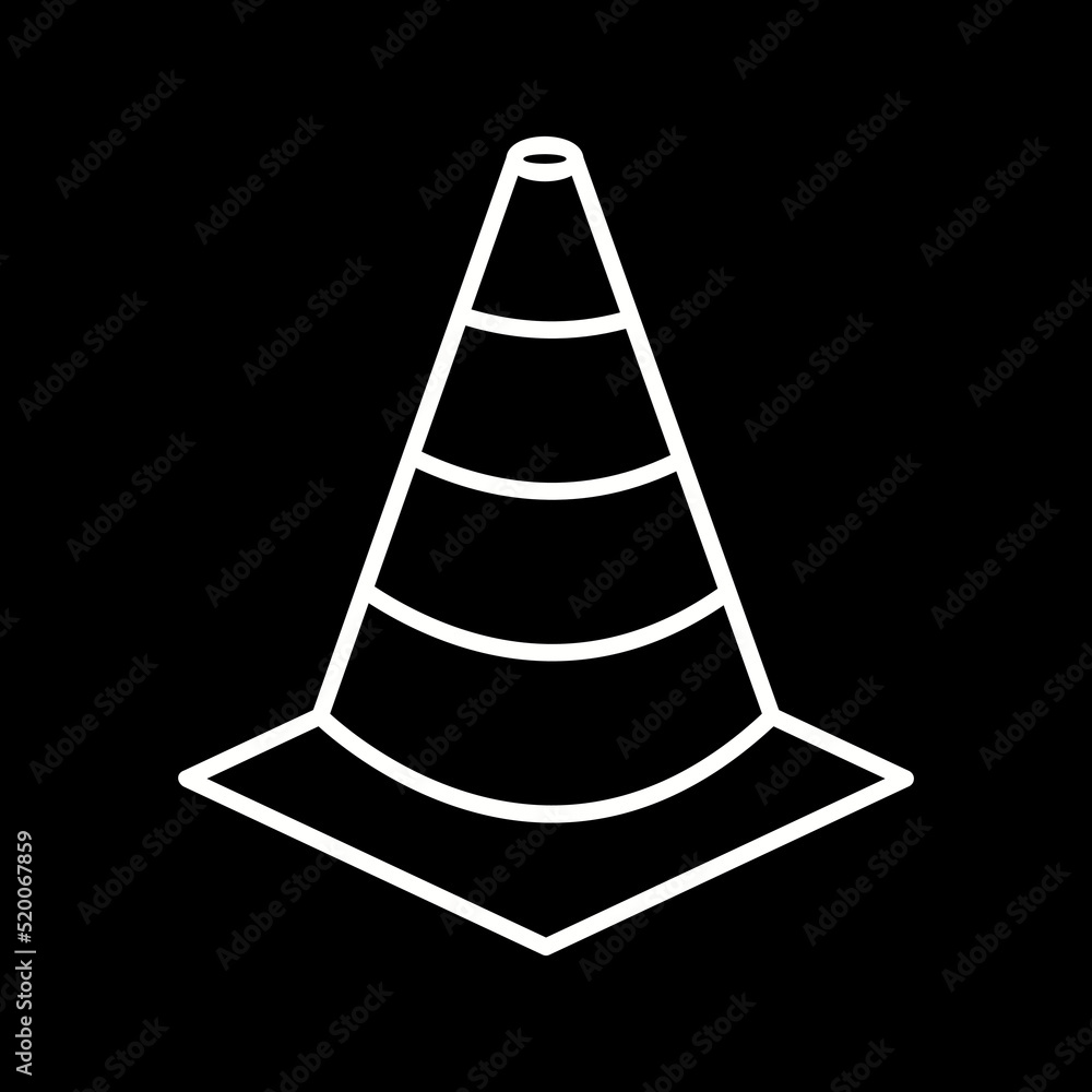 Unique Cone Vector Icon Unique Cone Vector Icon