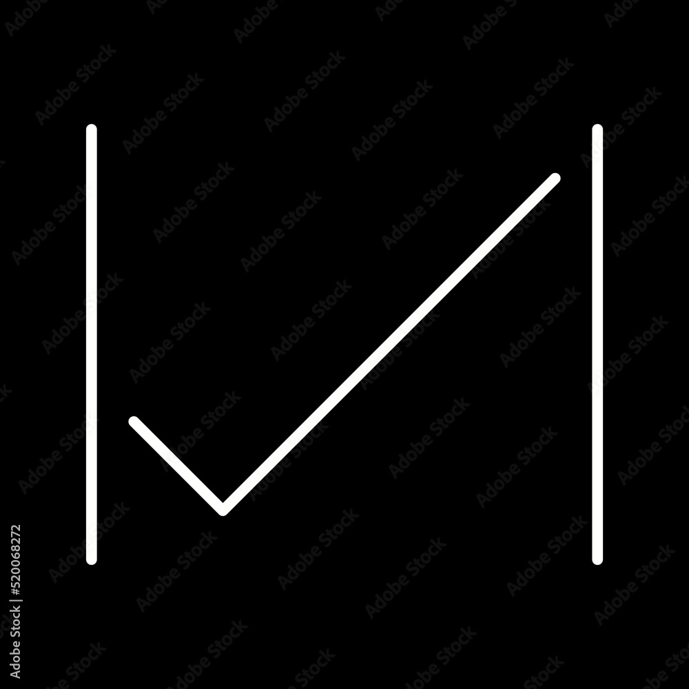 Unique Tick Vector Icon Unique Tick Vector Icon