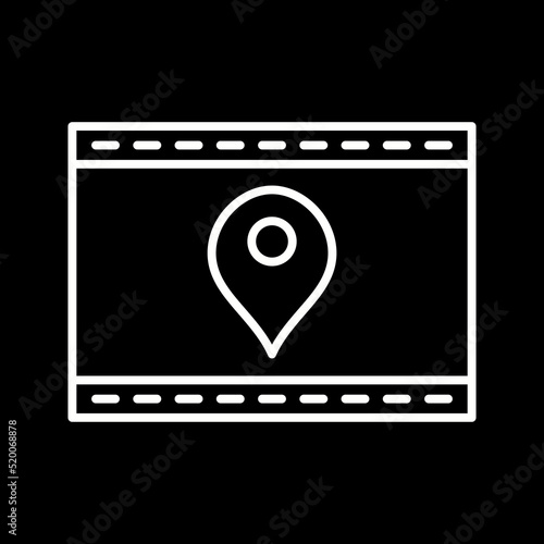 Unique Location Web Advertising Vector Icon