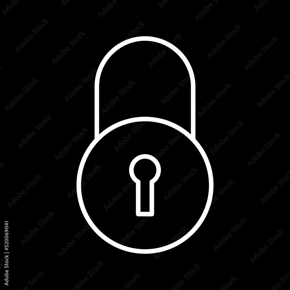 Unique Closed Access Vector Icon Unique Closed Access Vector Icon