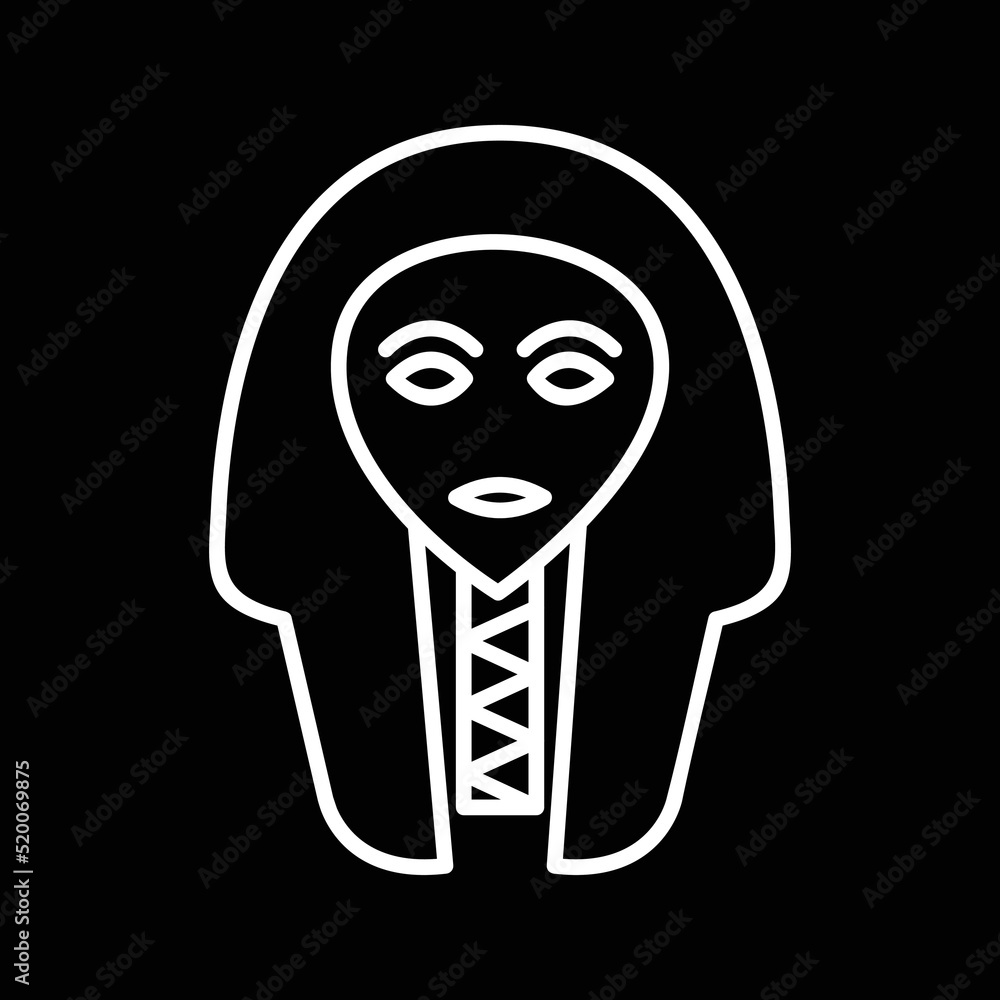 Egyptian Face Icon