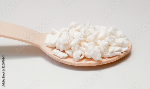 Kefir or Bulgarian Grains, Organic Probiotics. Bacterial Yeast Fermentation. photo