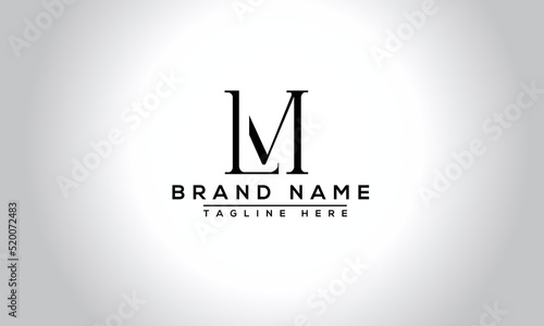 Logo design letter LM . Elegant modern. Vector template.