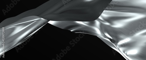 3D rendering of silver colo...