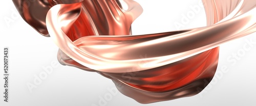 3d render of dark and gold ...