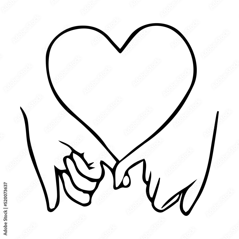 Pinky promise vector illustration Pinky promise vector illustration